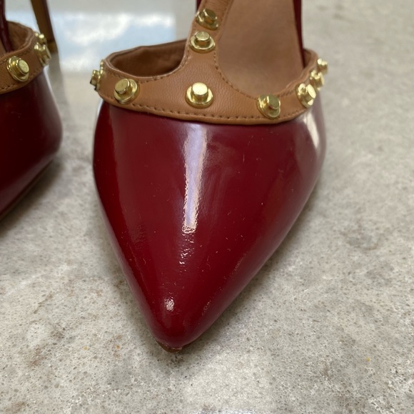 Halogen NWOT Martine Studded T-Strap Heels - Picture 9 of 14